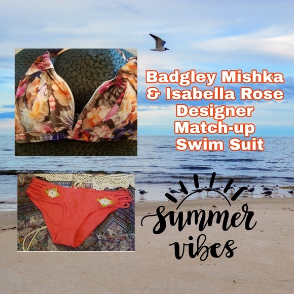 Badgley Mischka Other - 🧜‍♀️NWT BADGLEY MISCHKA Swim separates suit BATHING SUIT BIKINI